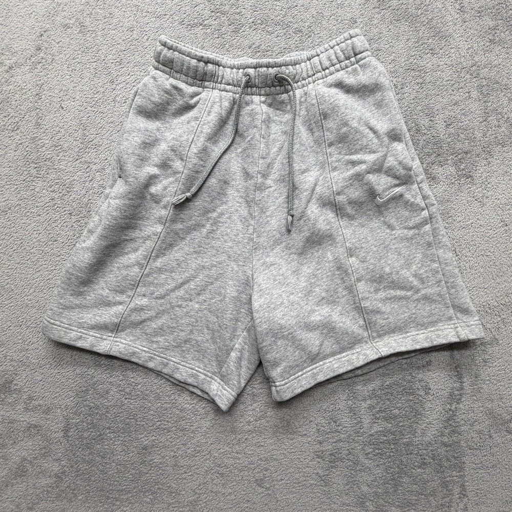 Nike Sportswear Club Fleece Shorts Womens XS Gray DM6123-063 Drawstring Pockets